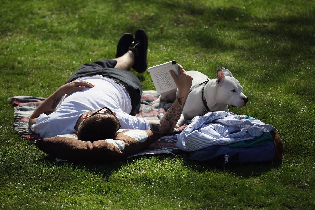 Londoners Enjoy The Warm Spring Weather