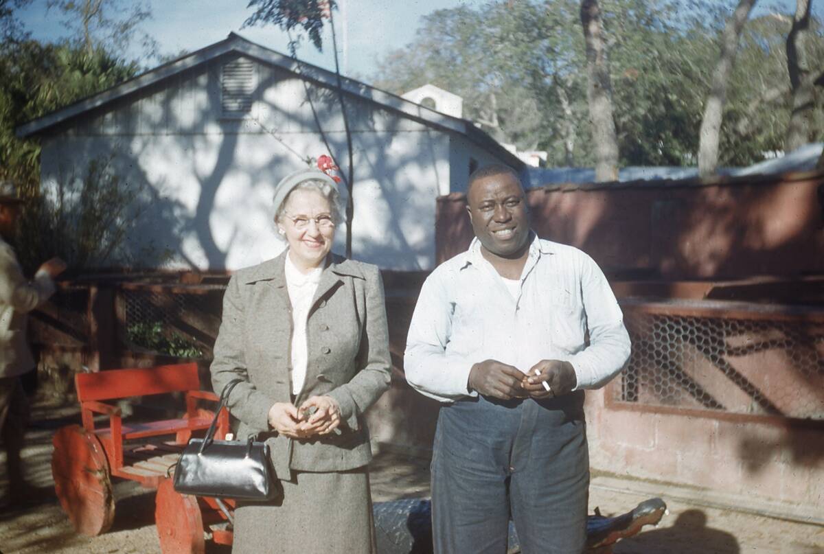 Mature Caucasian Woman and African-American Man
