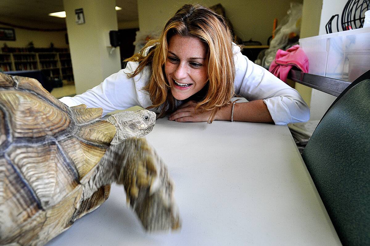 Nicole Cusumano,occupational therapist to residents, with to