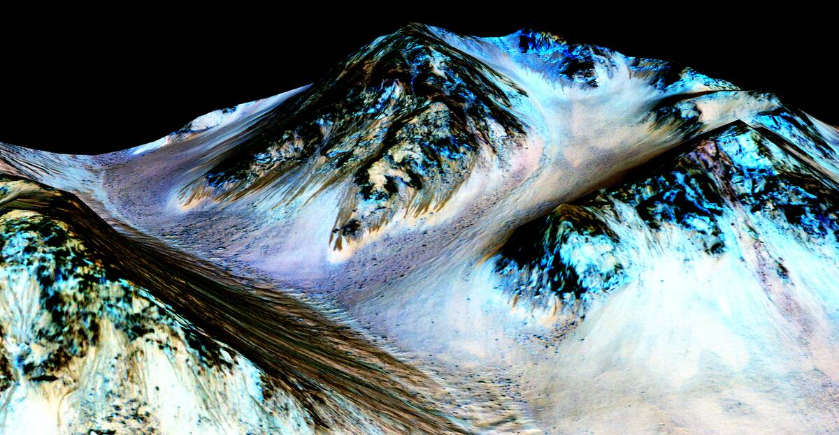 Planet Mars Shows Signs Of Liquid Water