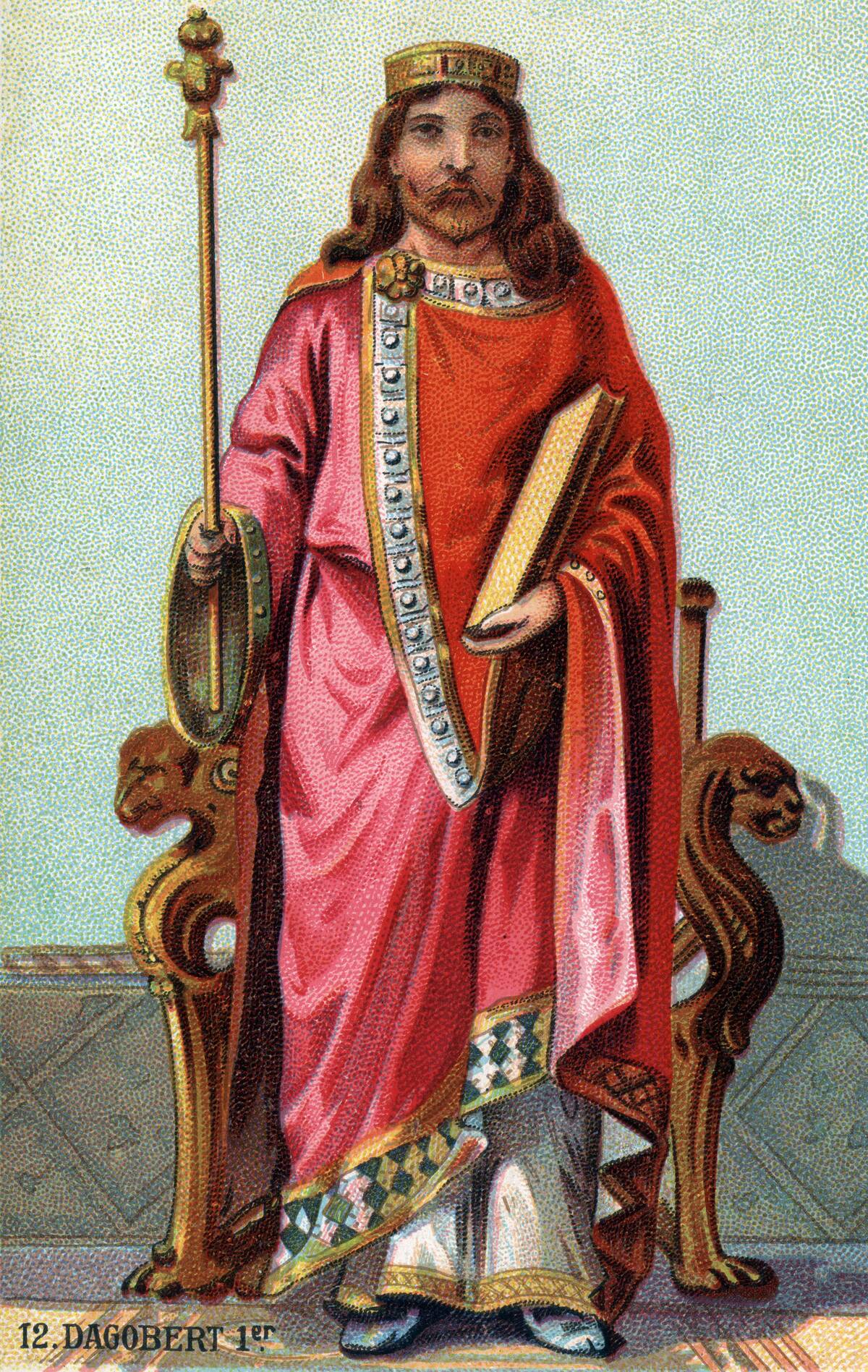 Portrait of Dagobert I, King of Austrasia and Franks