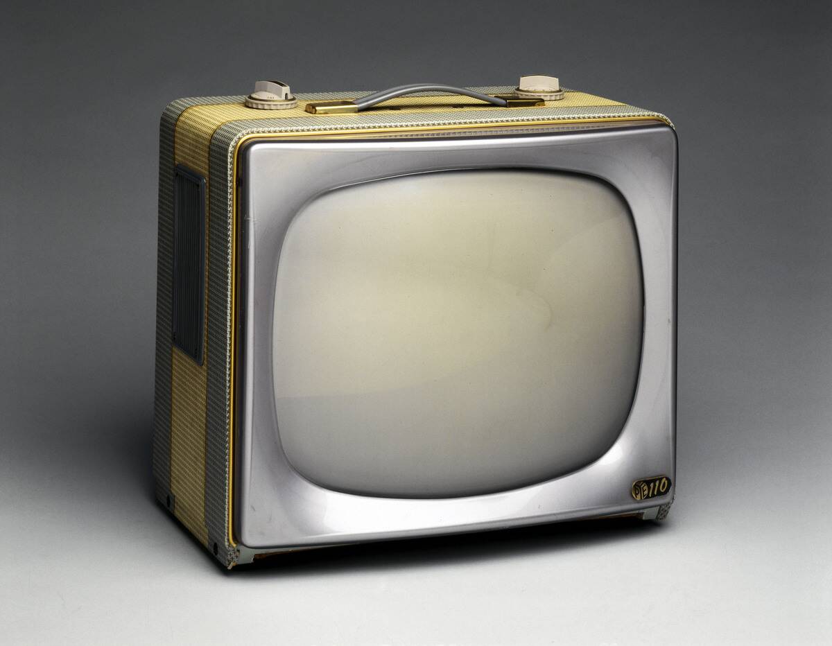 Pye television receiver, model V 110, c 1956.