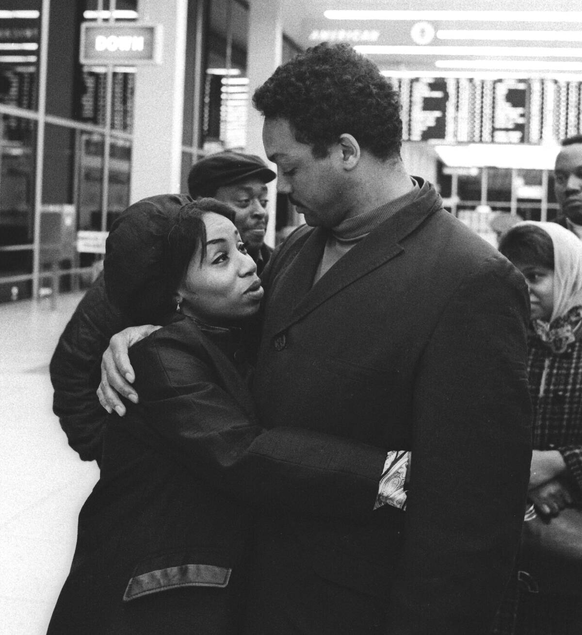 Reverend Jackson & Wife In Airport