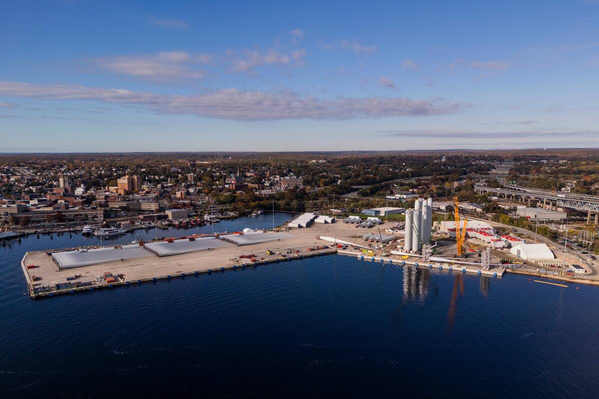 Revolution Wind Assembly Site At State Pier
