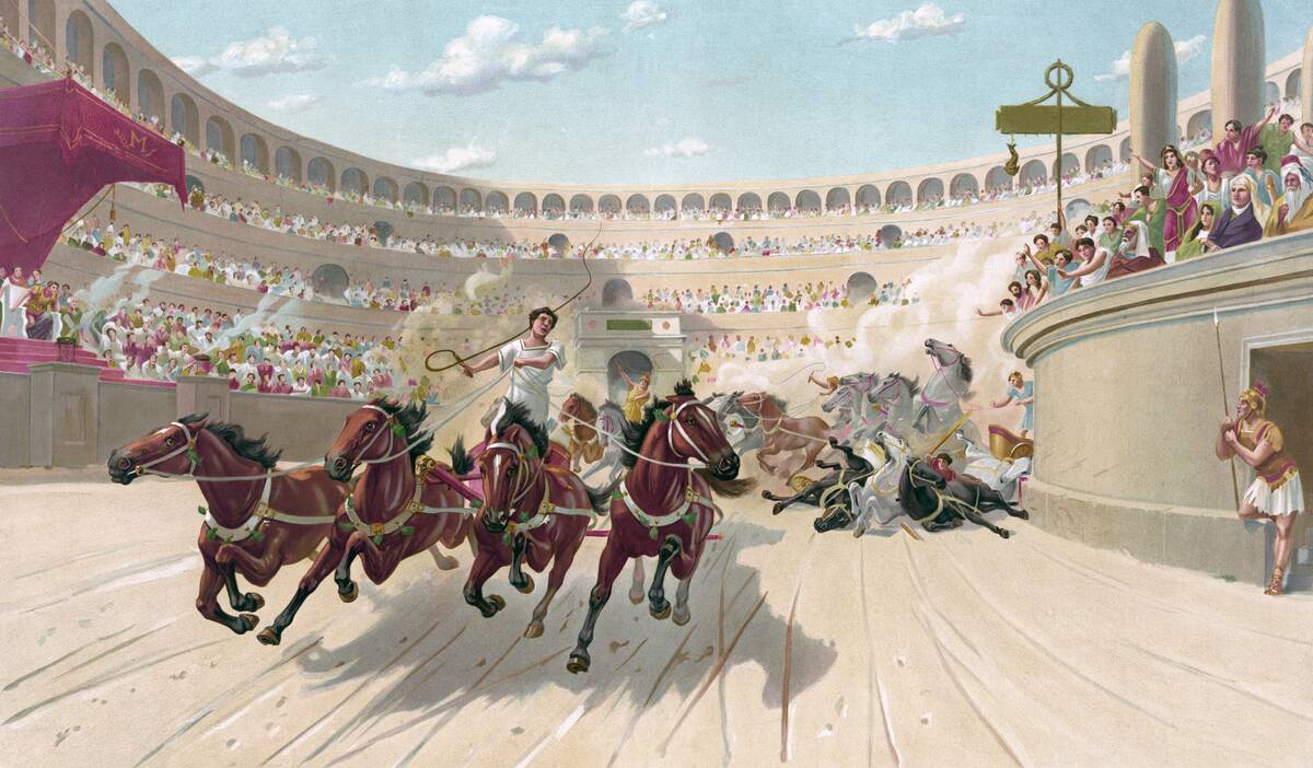 The Chariot Race From Ben-Hur