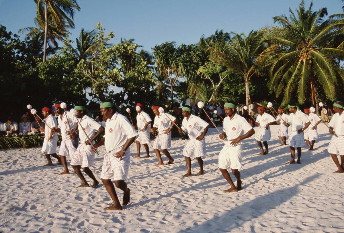 Traditional Dance On The Sand