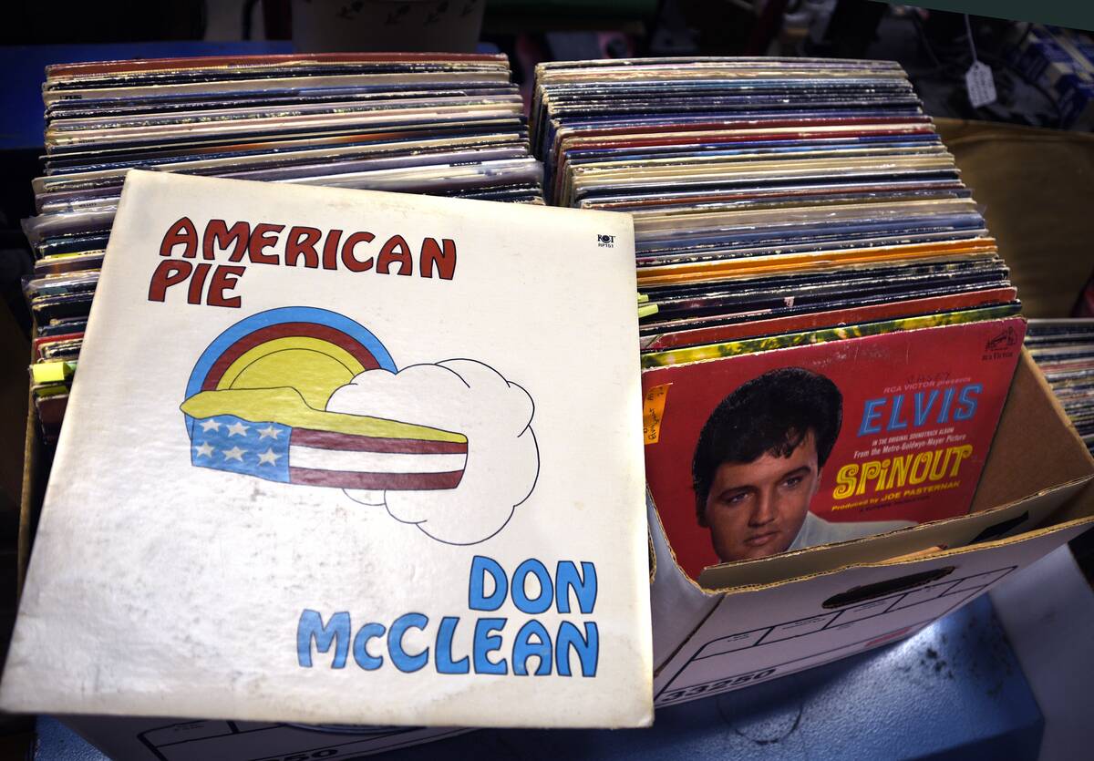 Used Don McClean album for sale in an antique shop