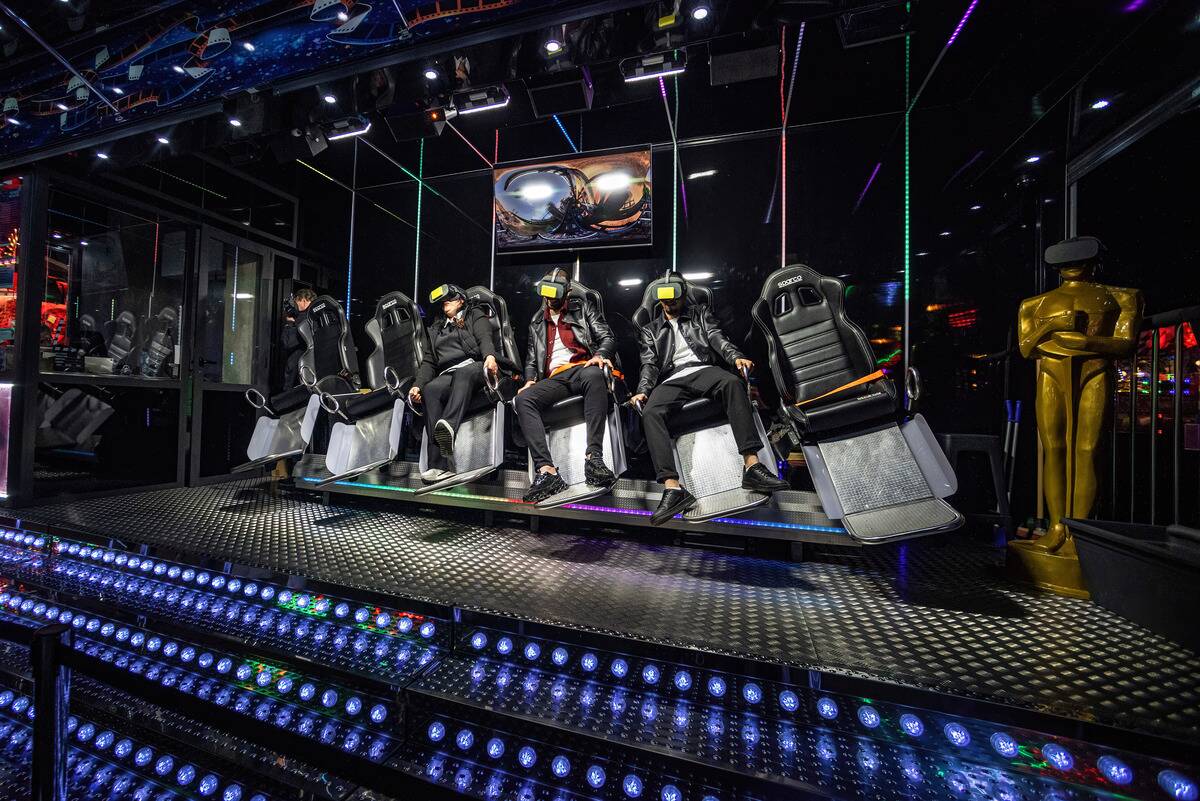 Virtual Reality ride on a Big Dipper, a fairground ride, and...