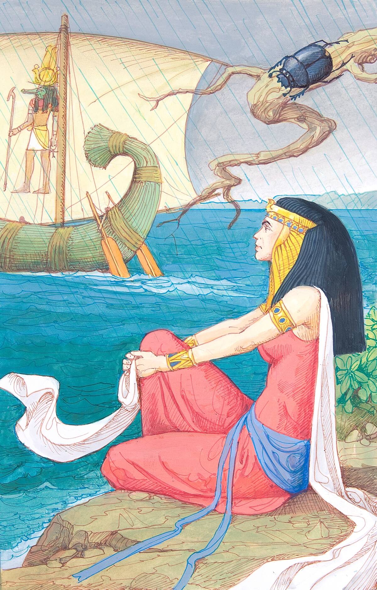 Ancient Egypt - Illustration Egyptian civilization