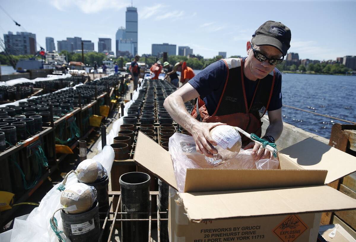 Boston Pops Prepare For Fireworks Spectacular At the Hatch Shell