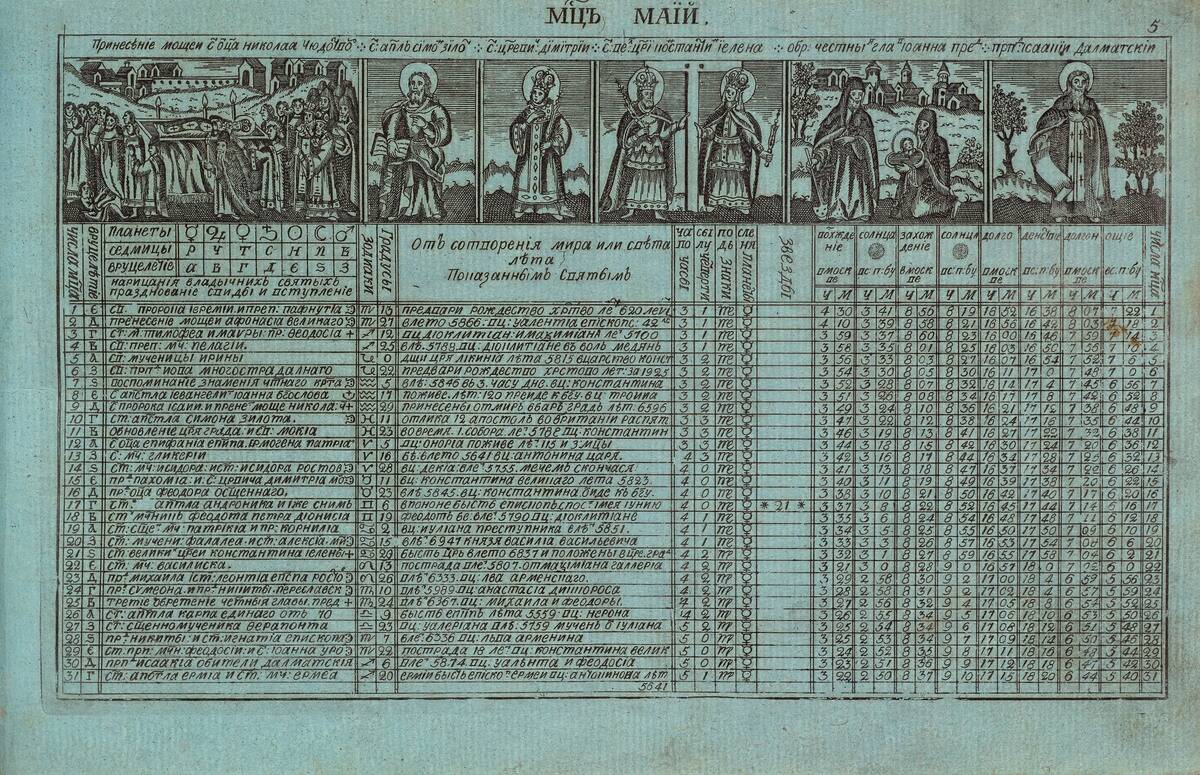 Calendar Of Jacob Daniel Bruce