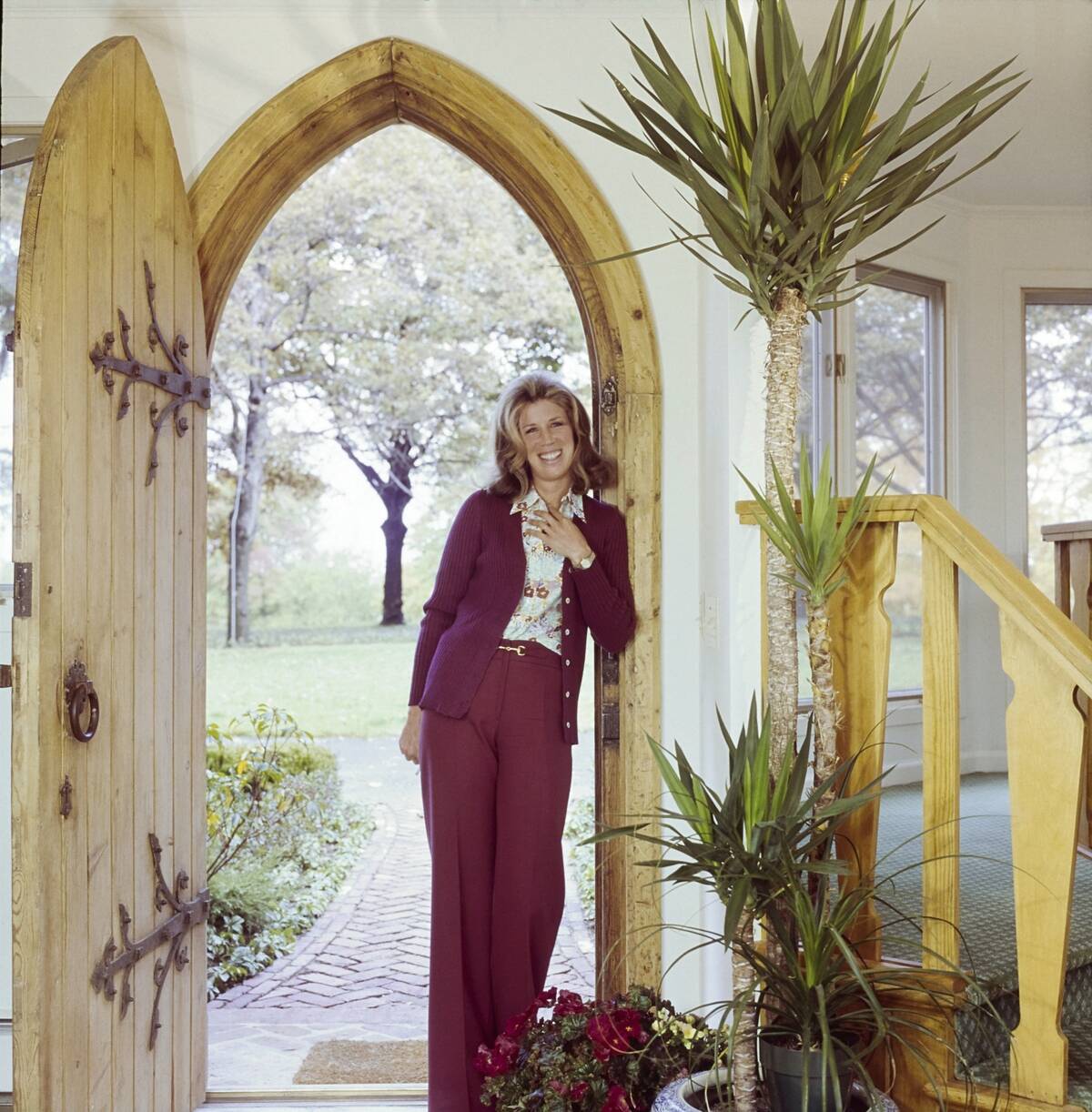 Cheray Duchin in the Doorway of her Connecticut Home, Vogue