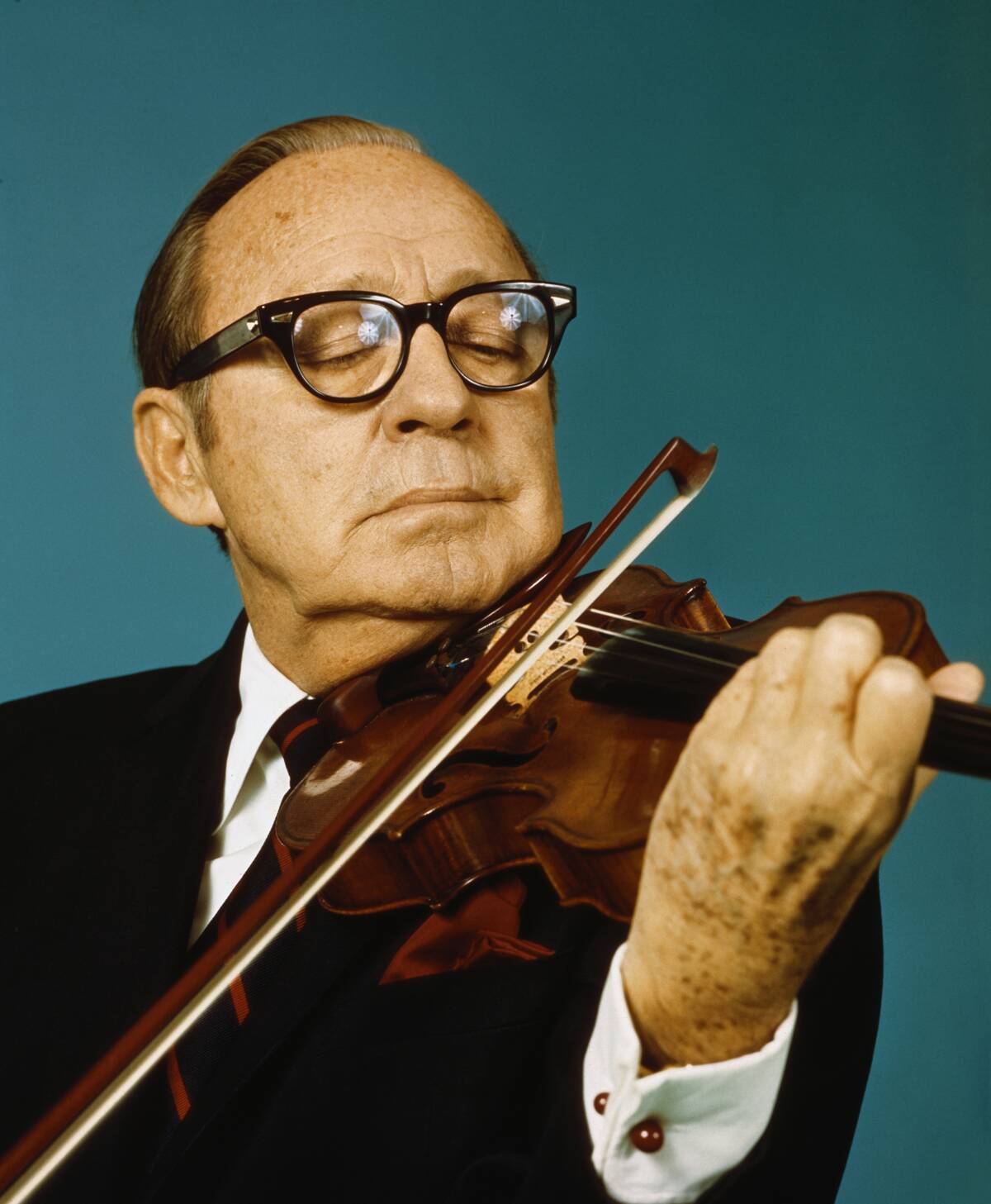 Comedian Jack Benny Playing The Violin