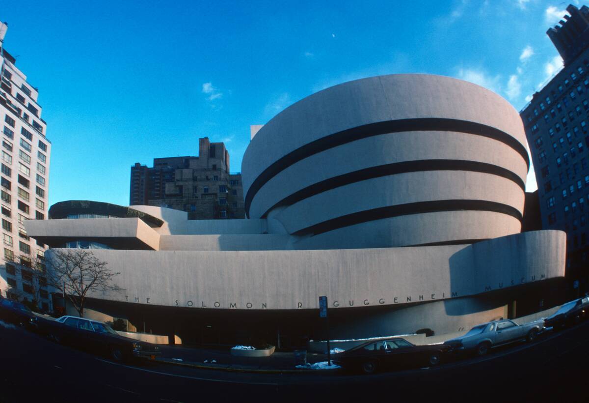 Exterior View Of The Guggenheim Museum