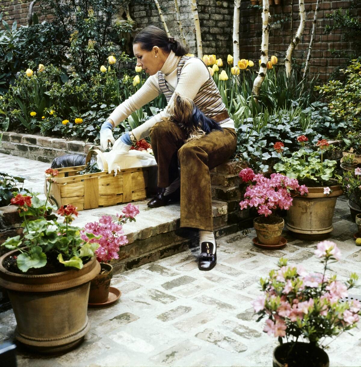 Françoise de la Renta in her Garden, Vogue