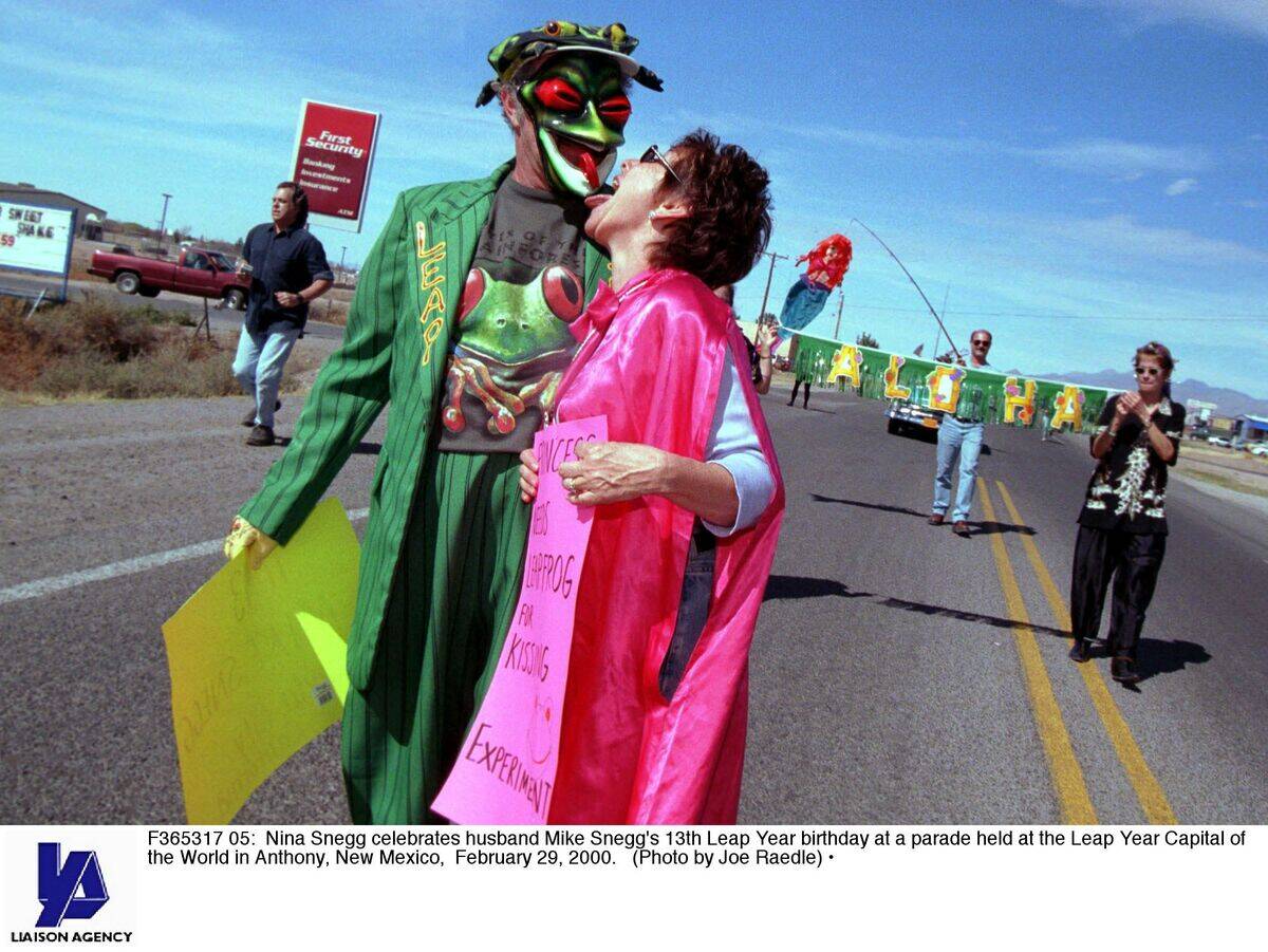 Leap Year celebration in Anthony, New Mexico