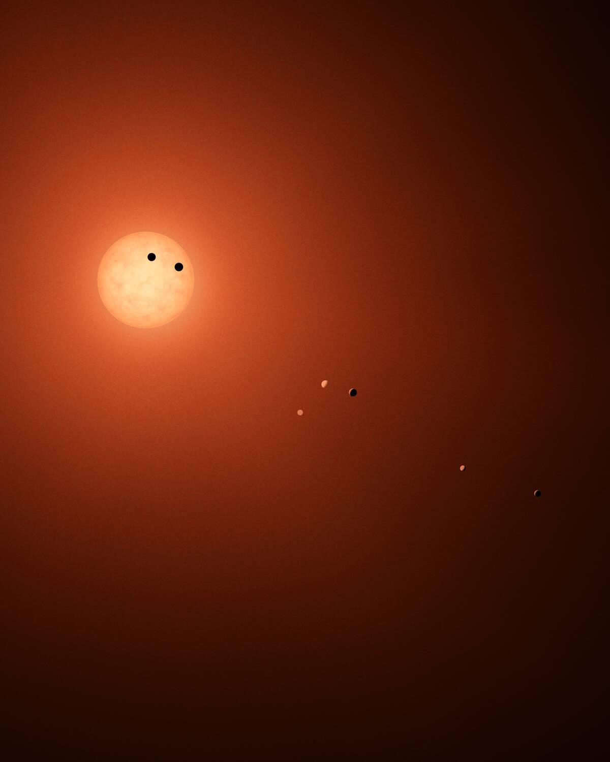 NASA Telescope Reveals Seven Earth-sized Planets Around Single Star