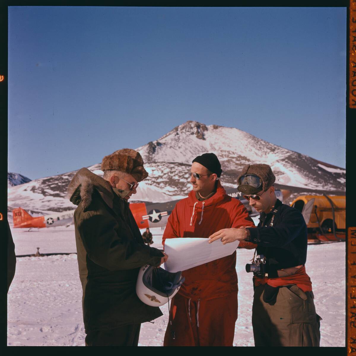 Navy Explorers Discussing Map