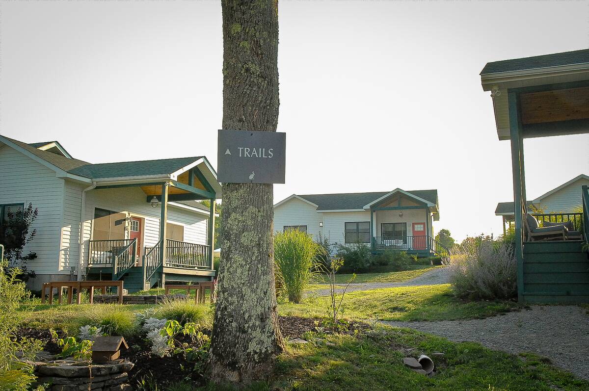 NEW YORK - Kenoza Hall Bungalows in Kenoza Lake, NY on July 25,
