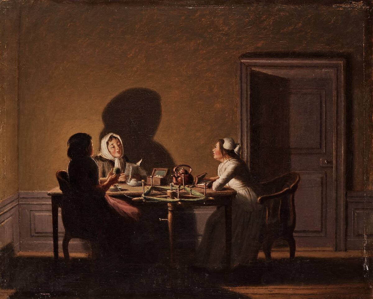 Reading By Candlelight