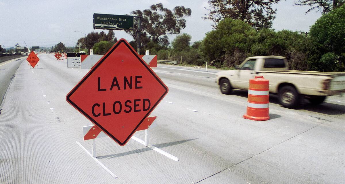 Repairs to Damaged Interstate Months After Earthquake