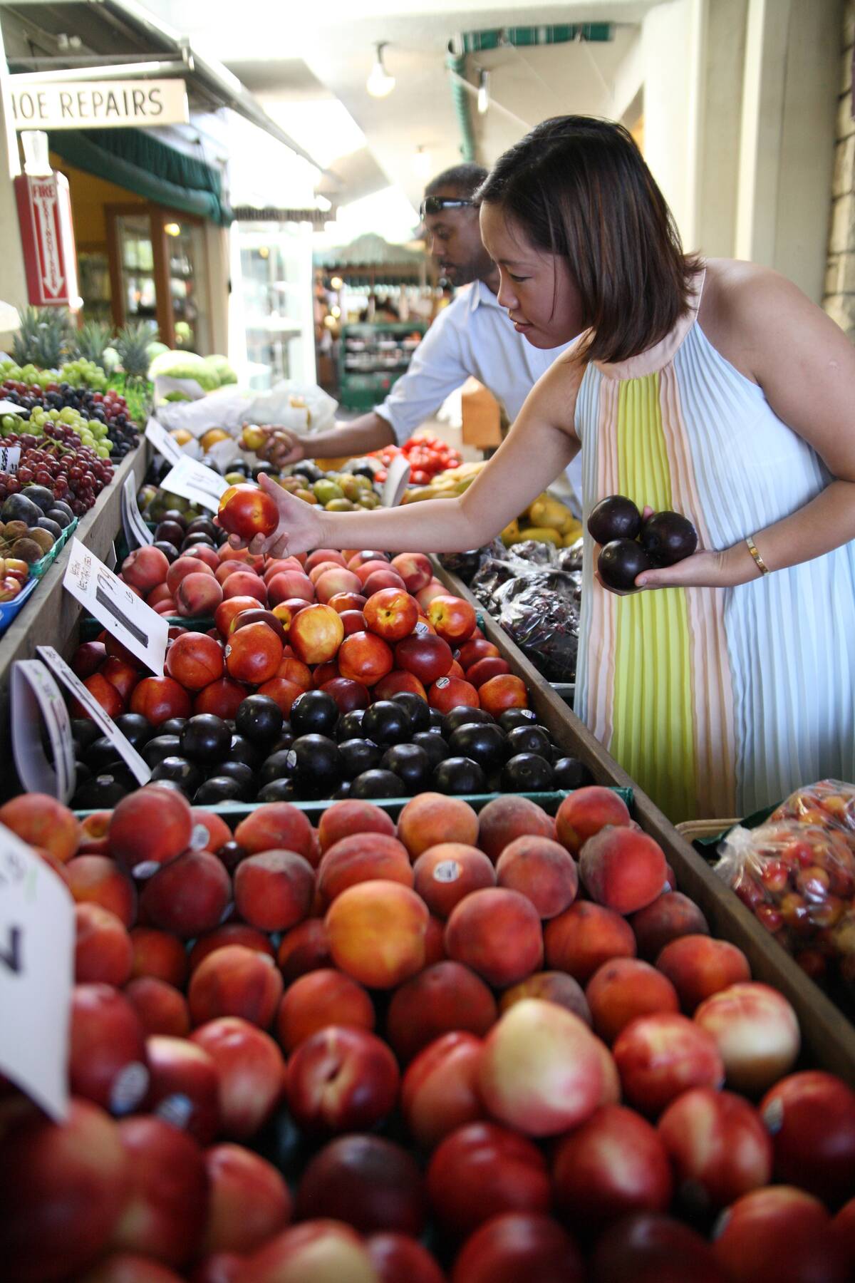 Shopping At the Farmers Market