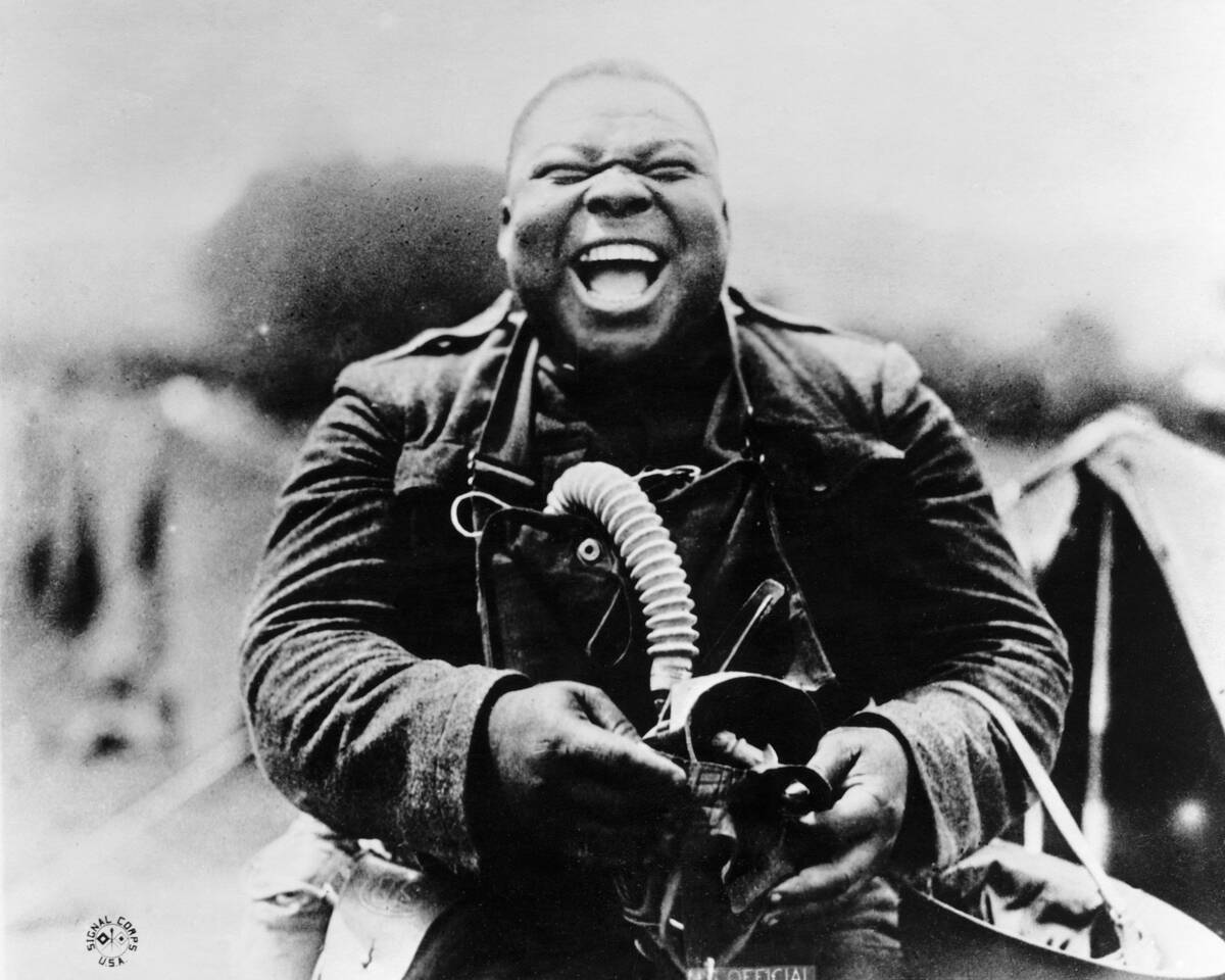 Soldier Laughing During Drill