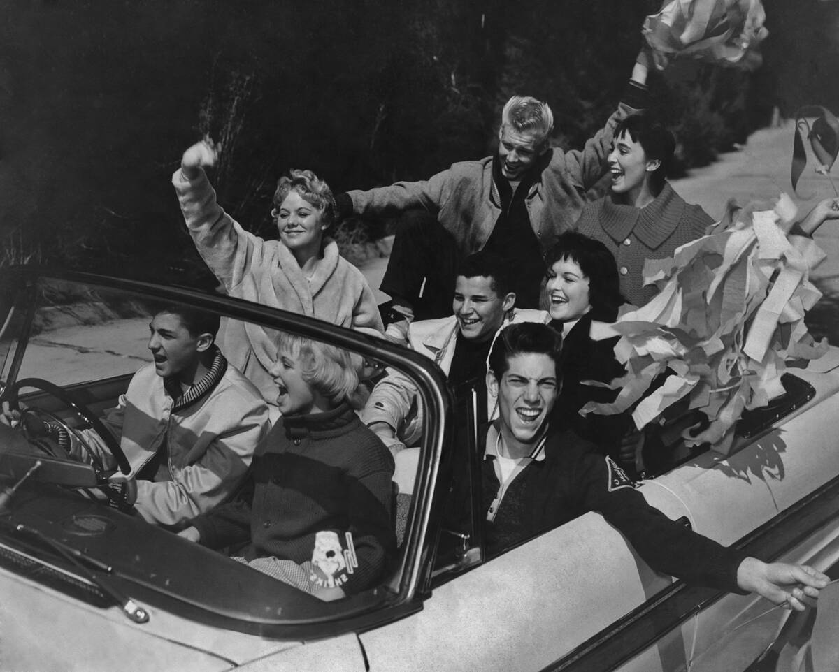 Teenagers In A Convertible