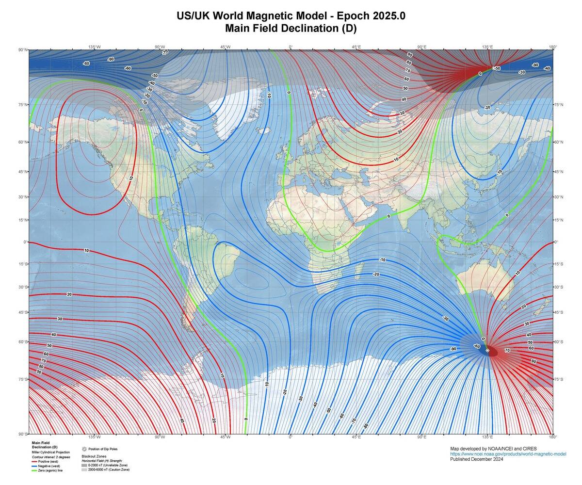 World_Magnetic_Field_Model_2025
