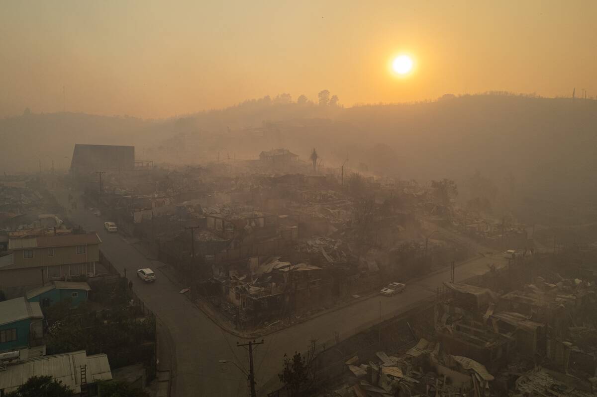 Aerial images show devastation from fires in Chile