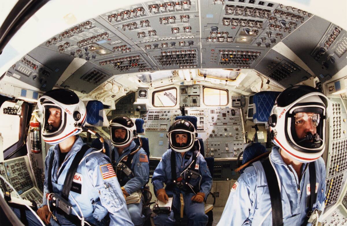 American Space Shuttle Astronauts Before Tragic Flight