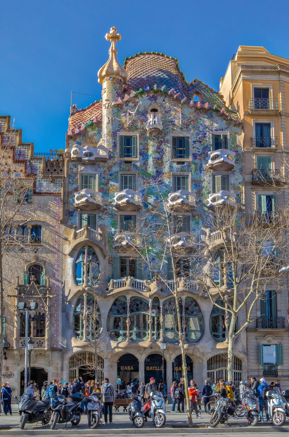 Barcelona City, Casa Batllo (Batllo house), Gaudi architect, Spain