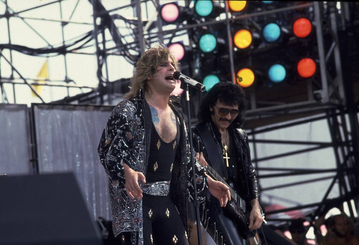Black Sabbath Performs At Live Aid