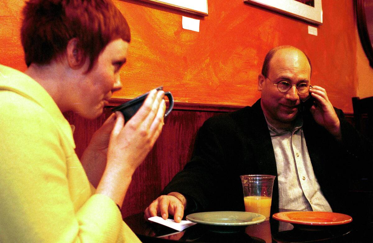 Craig Newmark On Date In Cafe