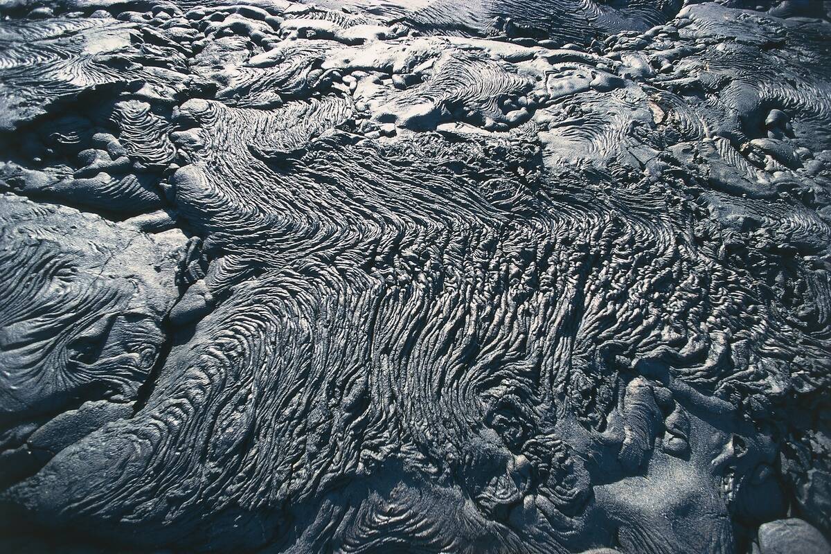 Ecuador, Galapagos Islands, Santiago Island, Lava formations