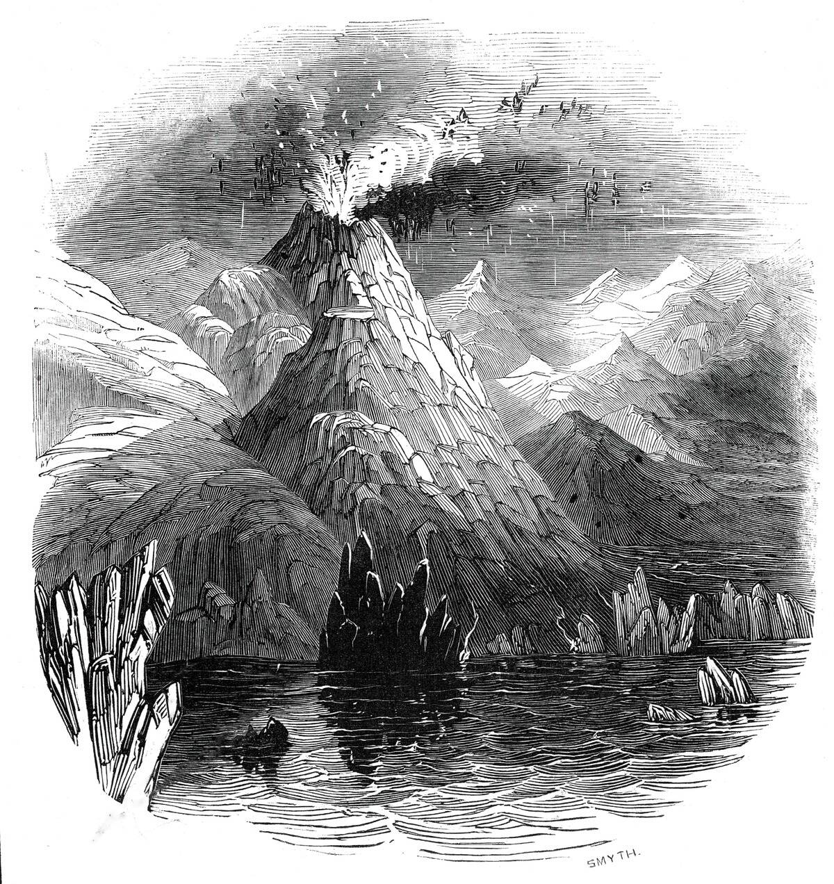 Eruption Of Mount Hecla