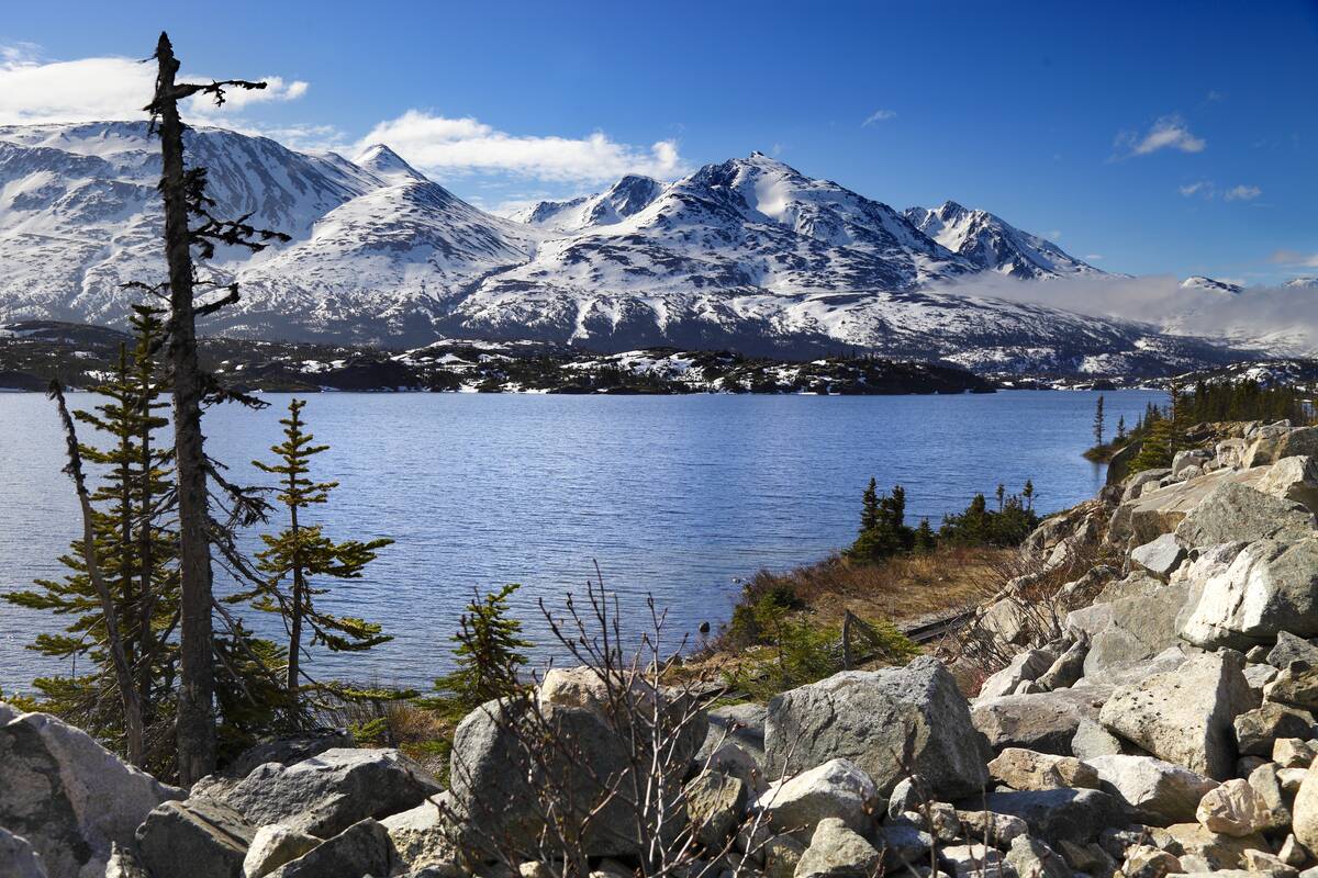 Fraser Lake at White Pass, British Columbia in Canada