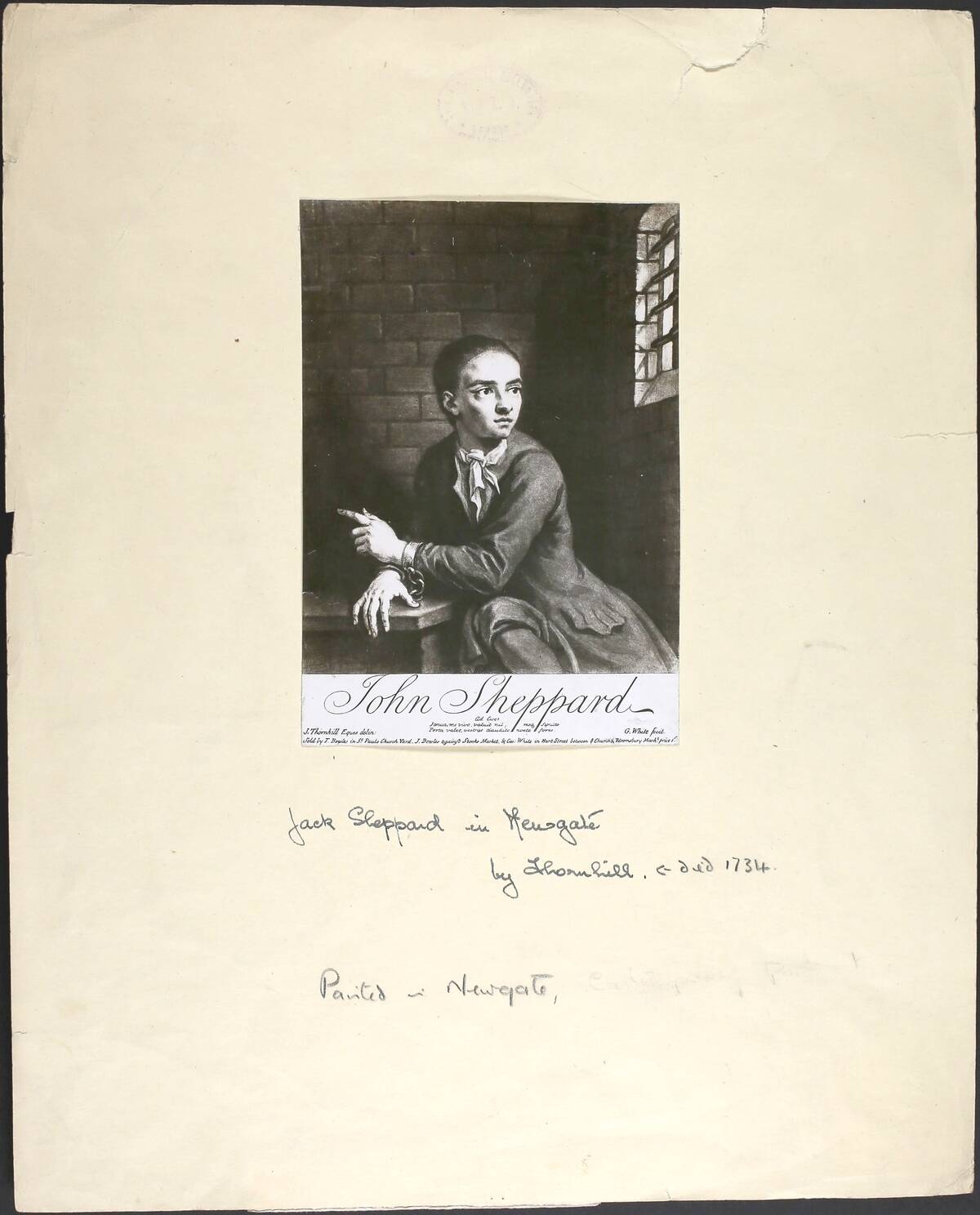 Jack Sheppard In Newgate