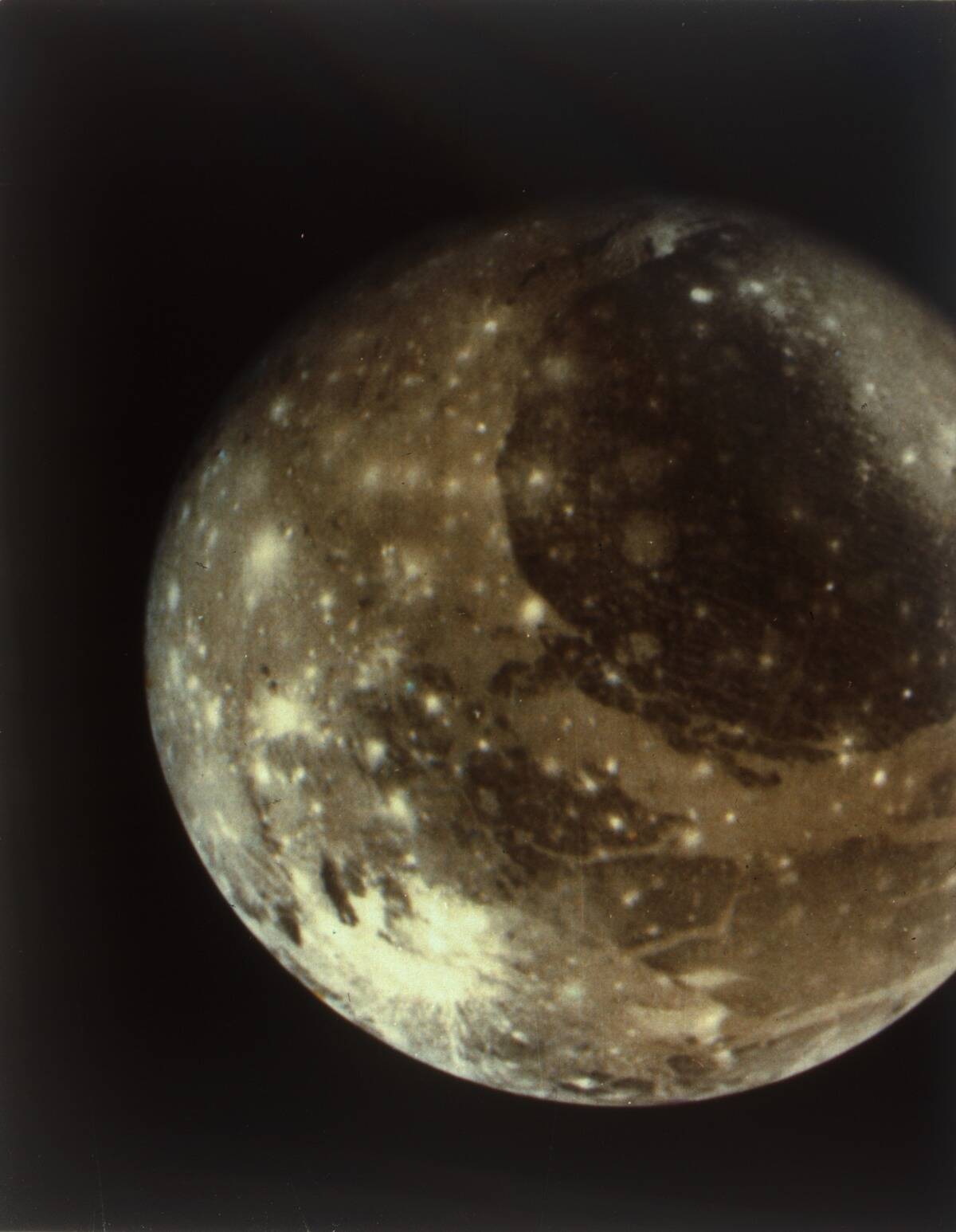 Jupiter Mission: Ganymede From 1.2 Million Kilometres. Creator: Nasa.