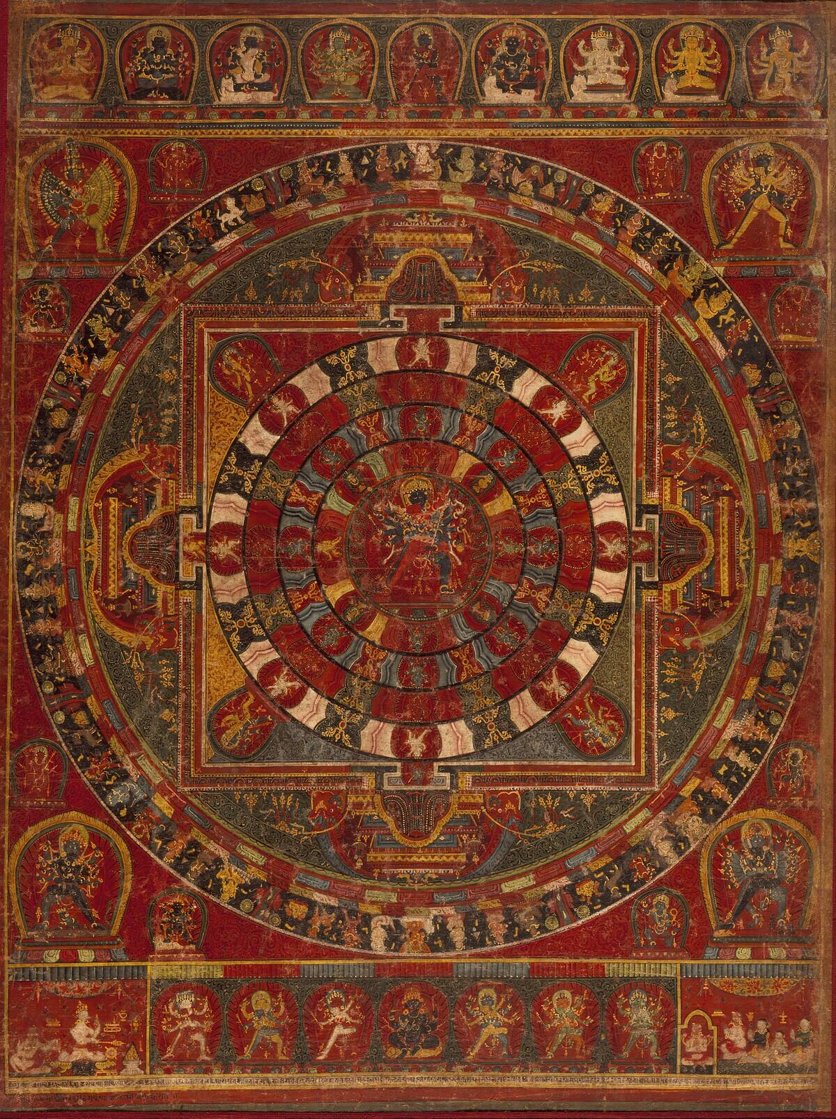 Mandala Of The Buddhist Deity Chakrasamvara