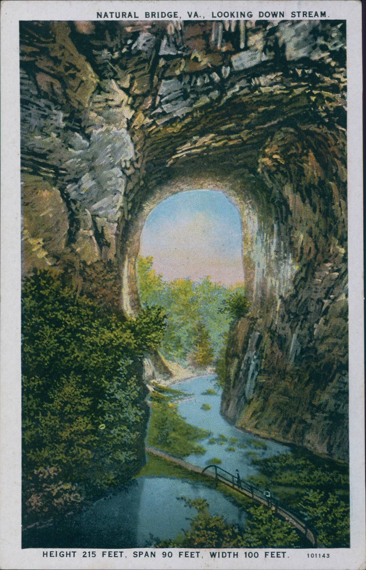 Natural Bridge Postcard