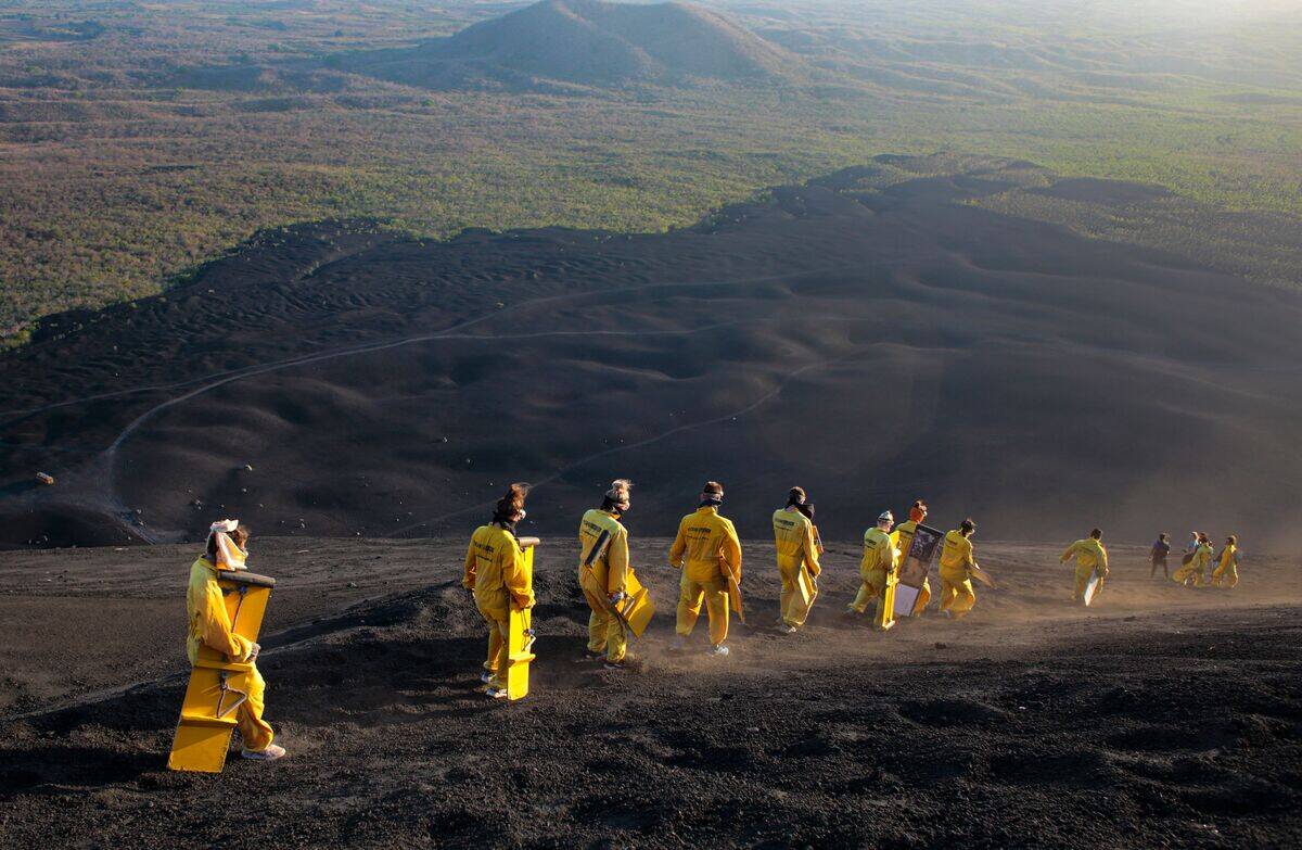 NICARAGUA-TOURISM-VOLCANO BOARDING