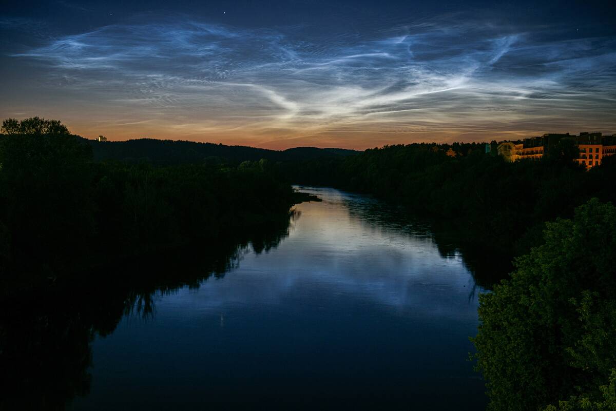 Noctilucent clouds, also known as night-shining clouds, are...