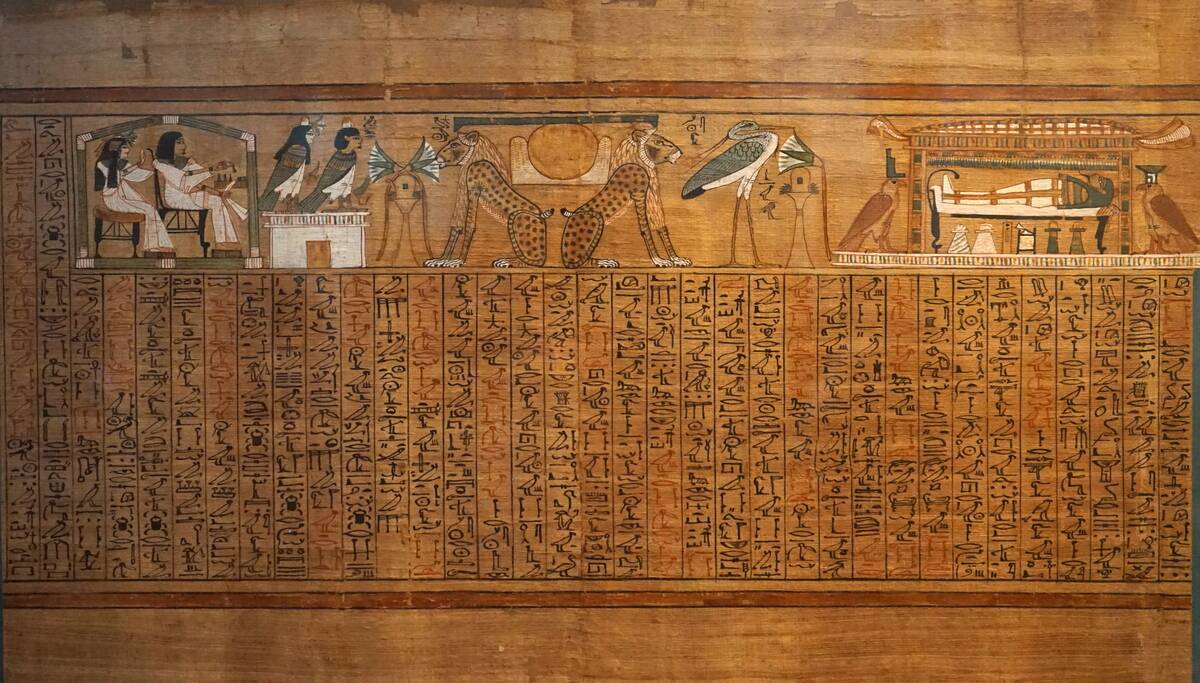 Partial of the Book of the Dead of Any.