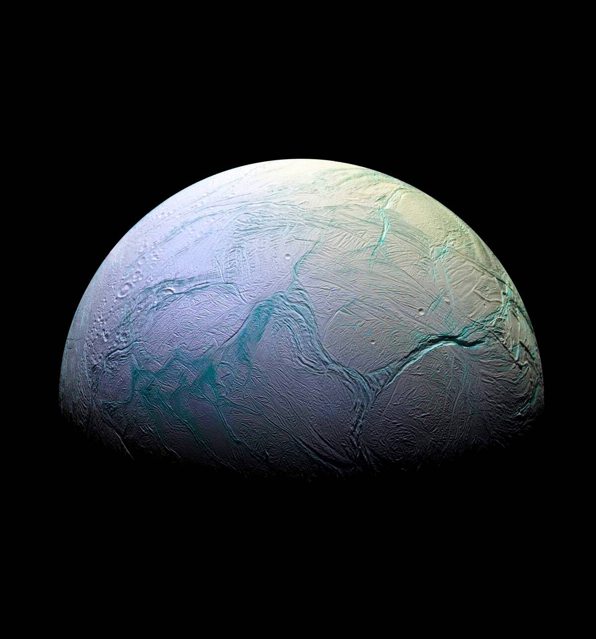Photograph of Enceladus