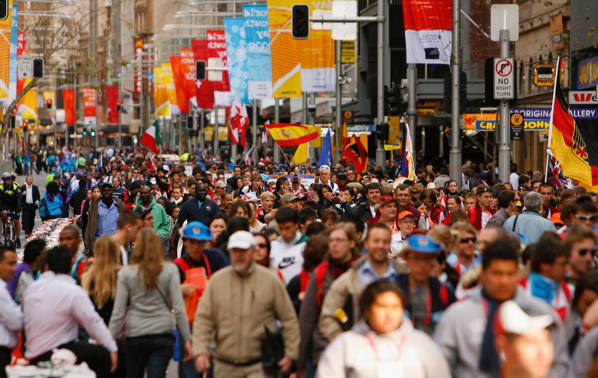 Pope Benedict XVI Addresses World Youth Day 08 Pilgrims