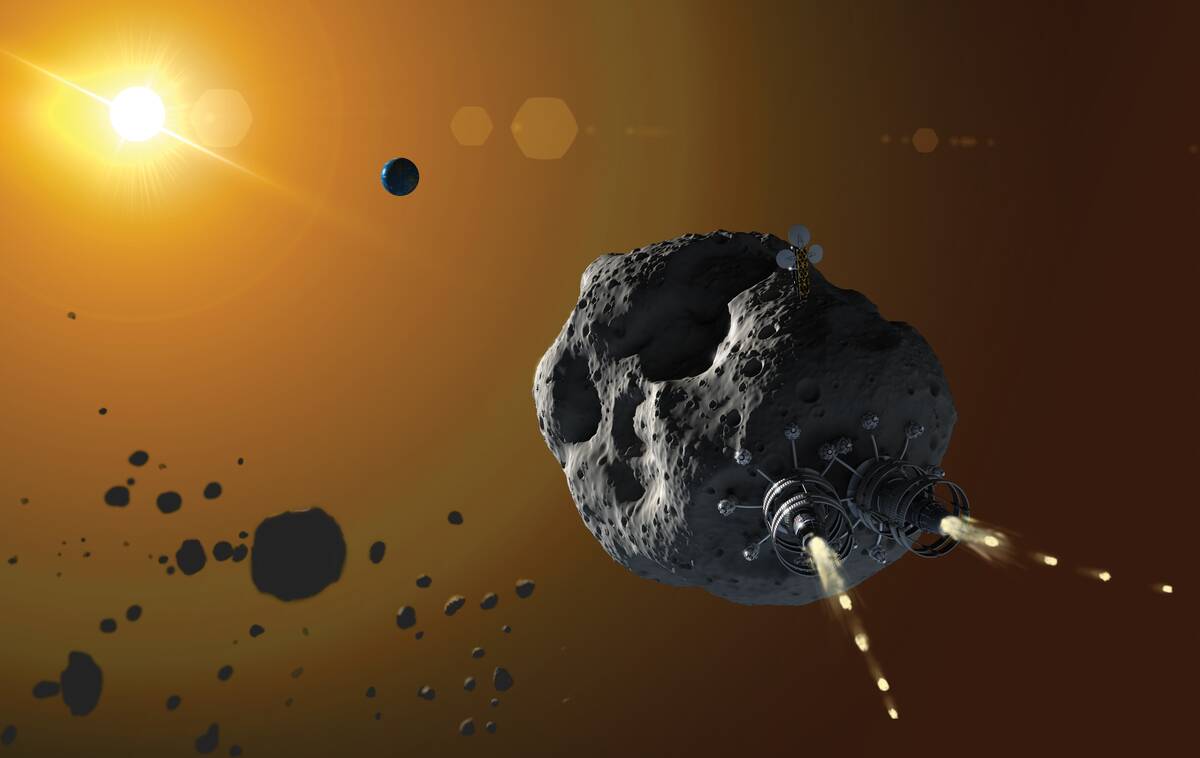 Project RAMA Asteroid Illustration
