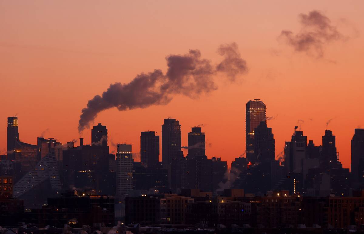 Sunrise in New York City