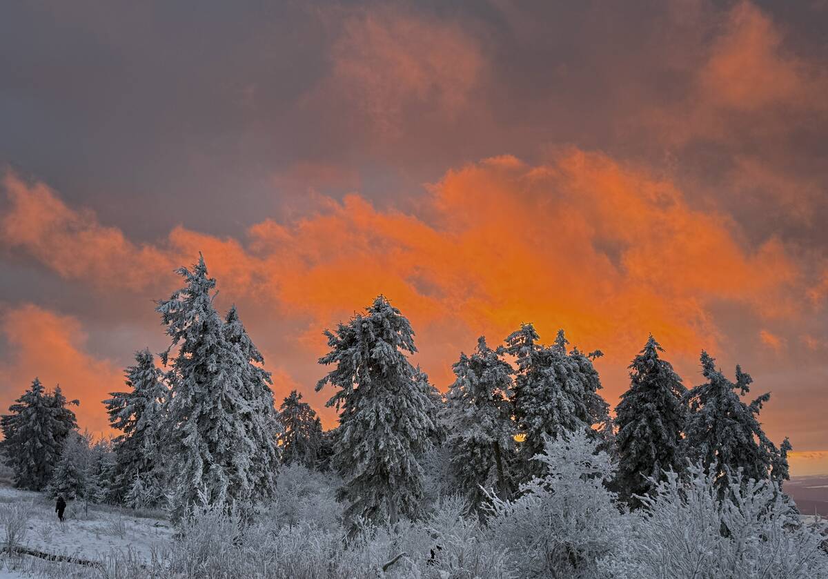 Sunset over the Feldberg