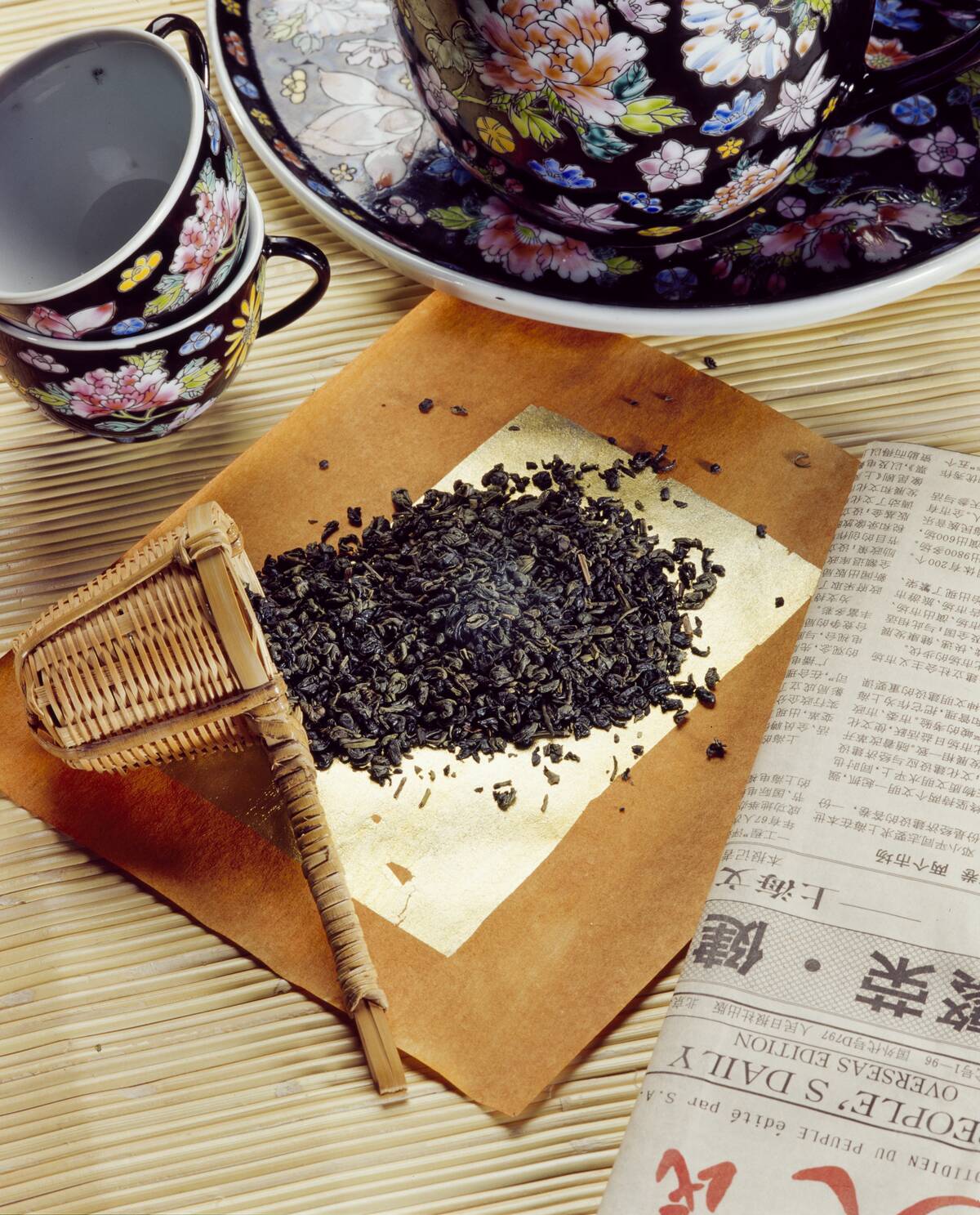 Thé de variété 'Gun Powder' de Chine